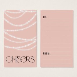 Nya året Cheers Sparkling Ljus Snyggt  Gift Märkre Visitkort