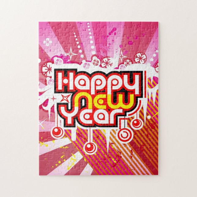 Nya året Firande Pussel (Vertikal)