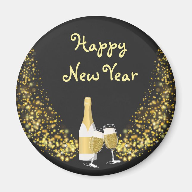 Nya året Gott nytt år Magnet (Framsidan)