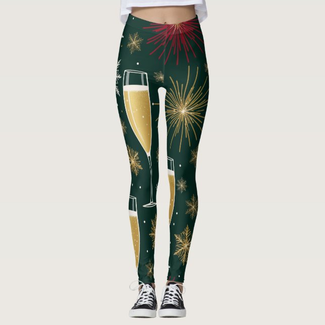 Nya året Kväll Leggings (Framsida)