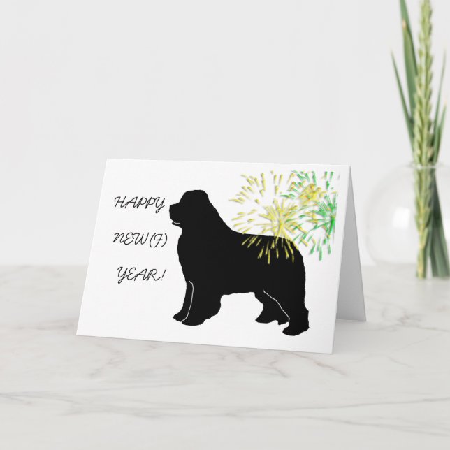 Nya året lycklig helgkort (Framsida)