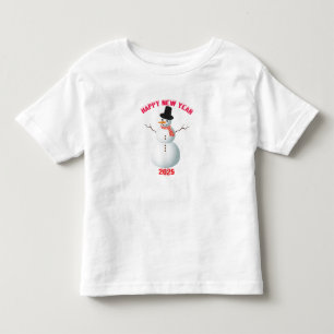 Nya året lycklig med Snögubbe 2025 T Shirt