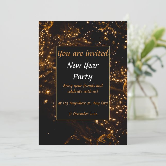 Nya året Party Inbjudningar (Stående Fram)
