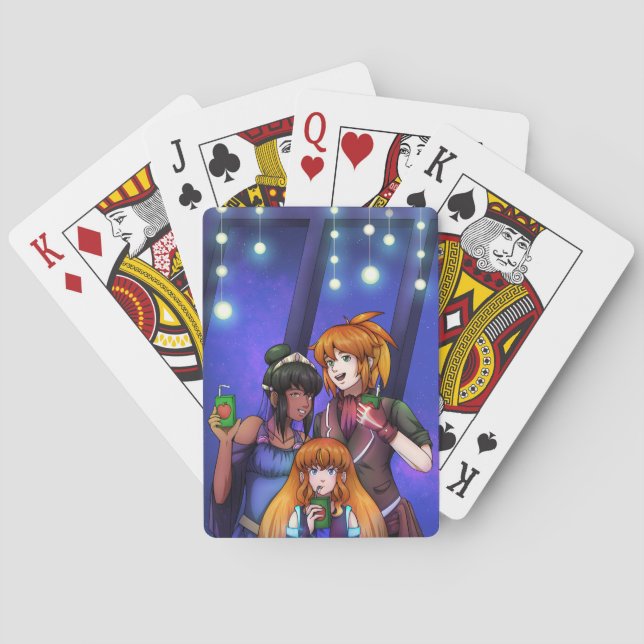 Nya året Rymdteknik Firande Casinokort (Baksidan)