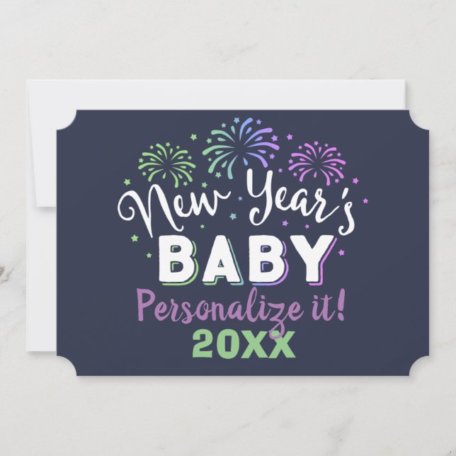 Nya årets Baby Meddelande (Framsida)
