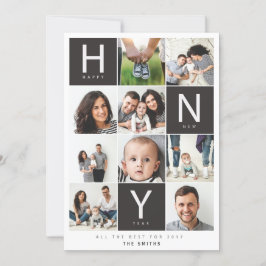 NYA ÅRETS FLERFÄLT JULKORT