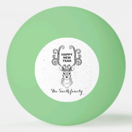 Nya årets magiska svarta och vita renar pingisboll