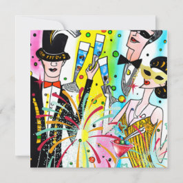 Nya årets Party Julkort