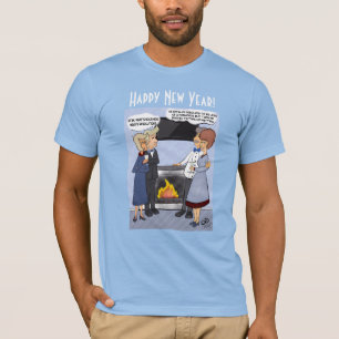 Nya årets resolution Manar ljusblå T-Shirt