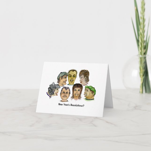 Nya årets resolutioner är Avslappnadens löften Kort (Framsida)