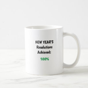 Nya årets uppnådda lösningar - 100 % kaffemugg