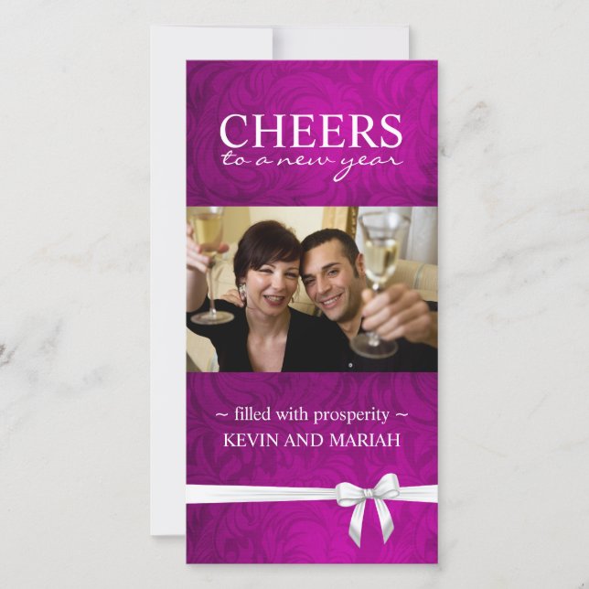 Nya års fotokort julkort (Framsida)