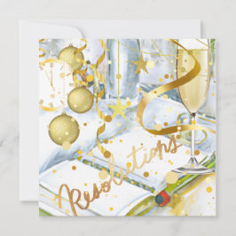 Nya års lösningar julkort