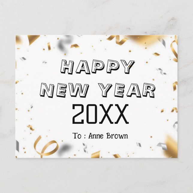 Nya års vykort (Framsida)