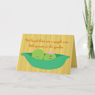 Nya ärtapodPals kopplar samman babygrattiskortet Kort