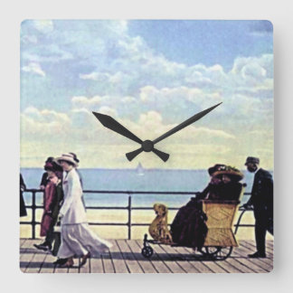 Nya Atlantic City - jersey Along boardwalken Fyrkantig Klocka