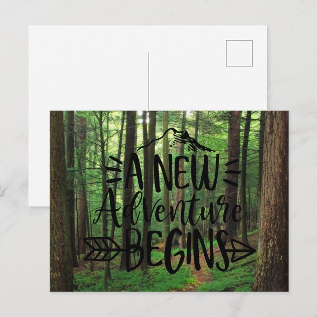 Nya Äventyr börjar Vykort (Fram/baksida)