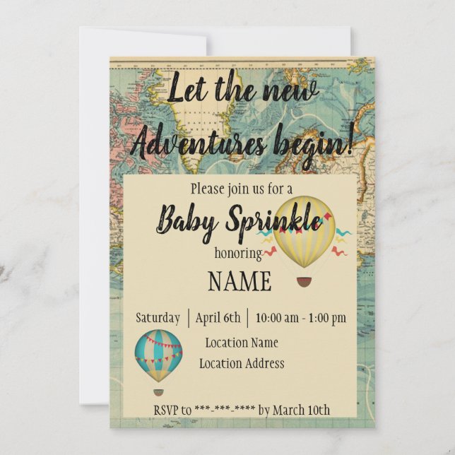 Nya Äventyr Inbjudningar (Framsida)