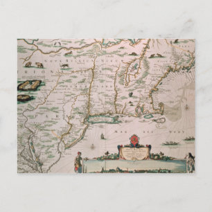 Nya Belgien, plansch från 'Atlas Contractus' c.167 Vykort