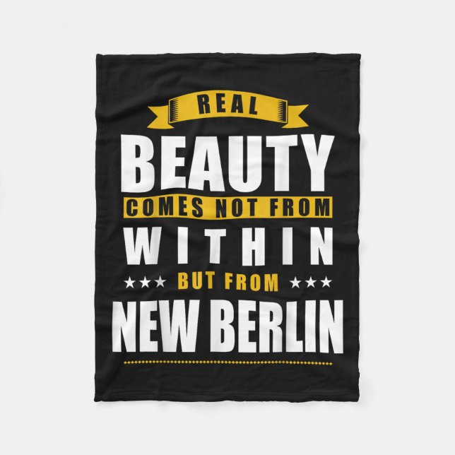 Nya Berlin - Roligt D Stad Present Fleecefilt (Framsidan)