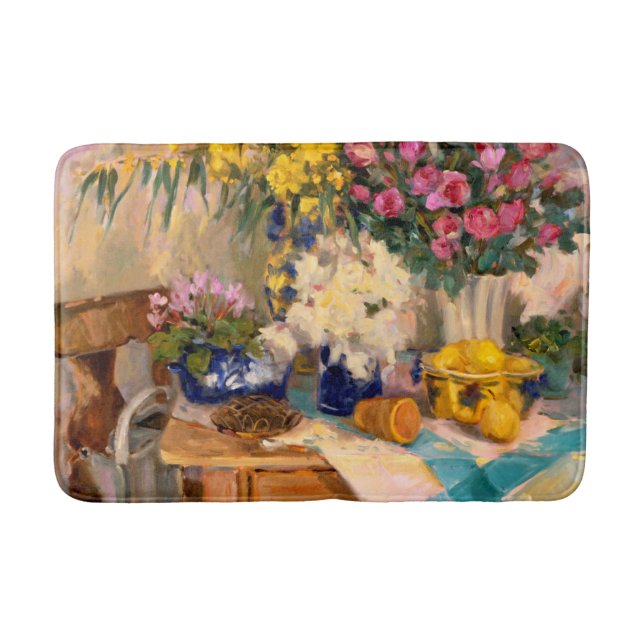 Nya blommor II Badrumsmatta (Framsidan)