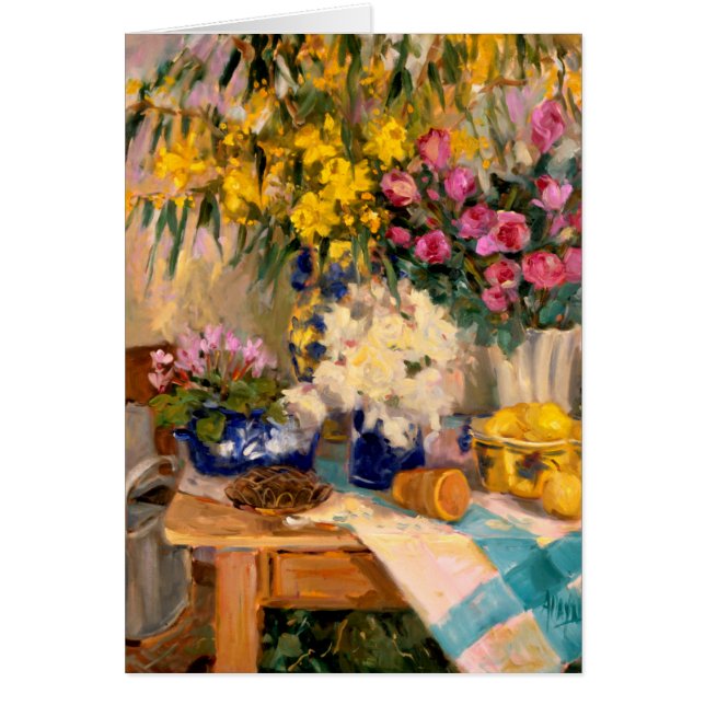 Nya blommor II Hälsningskort (Framsidan)