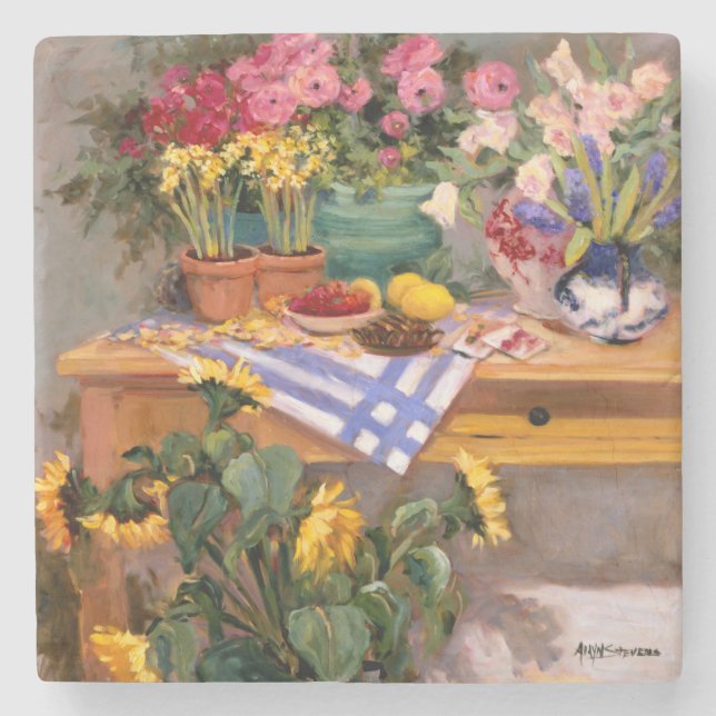 Nya blommor mig underlägg sten (Framsidan)