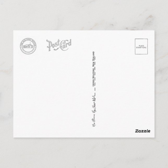 Nya blomningen vykort (Baksida)