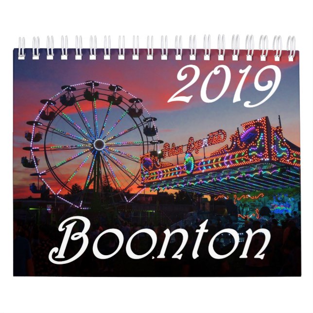 Nya Boonton - kalender 15-Month för jersey 2019 (Omslag)
