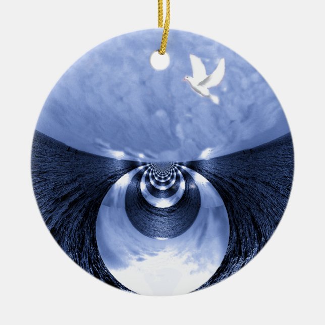 Nya början#1_ julgransprydnad keramik (Framsidan)