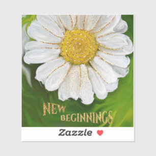Nya början - Daisyns blomsterkraft Klistermärken