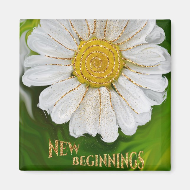 Nya början - Daisyns blomsterkraft Magnet (Framsidan)