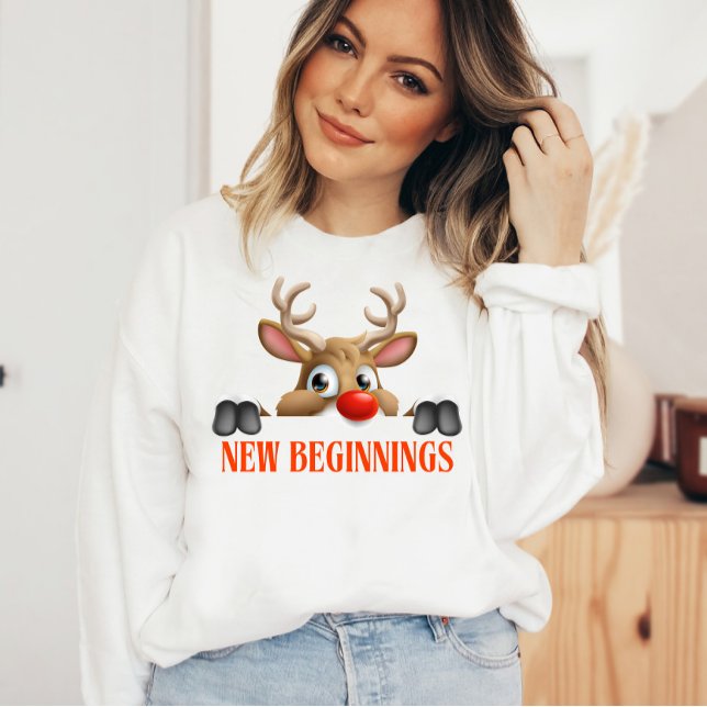 Nya början Lycklig jul T Shirt (New Beginnings Happy Christmas )