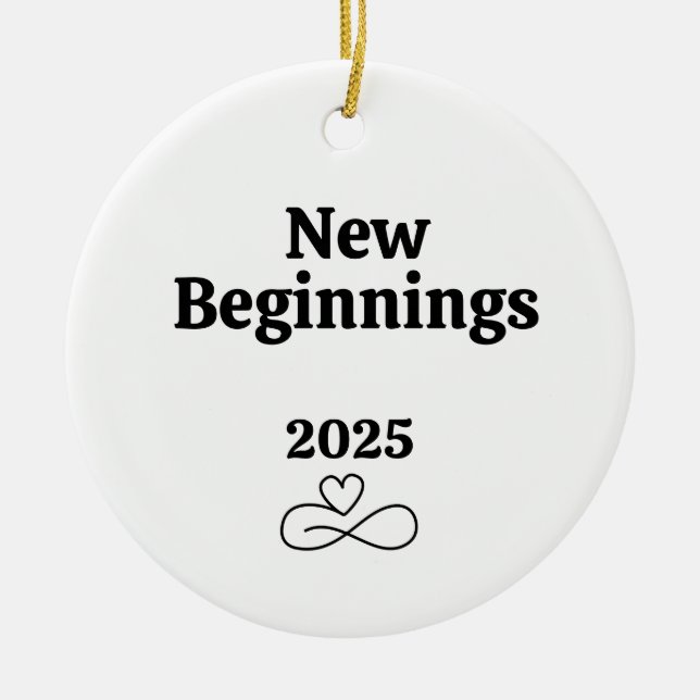 Nya början, skilsmässor för hennes Helgdag Julafto Julgransprydnad Keramik (Framsidan)