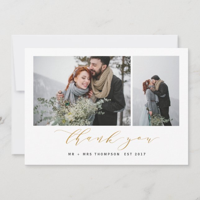 NYA BÖRJAN TACKAR YOU-GOLD TACK KORT (Framsida)