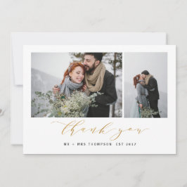 NYA BÖRJAN TACKAR YOU-GOLD TACK KORT