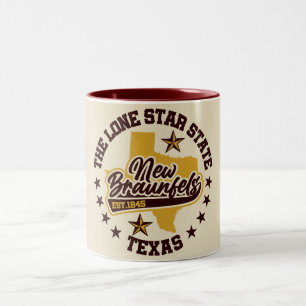 Nya Braunfels,Texas Två-Tonad Mugg