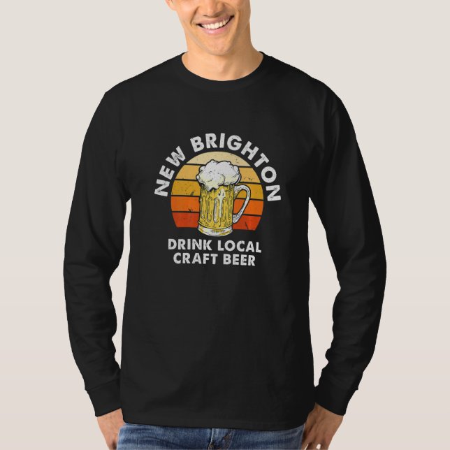 Nya Brighton Drink Local Craft Beer Minnesota Home T Shirt (Framsida)