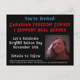 NYA Brigitte Belton Day Inbjudan by RoseWrites Vykort