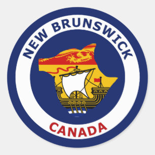 NYA BRUNSWICK, KANADA RUNT KLISTERMÄRKE