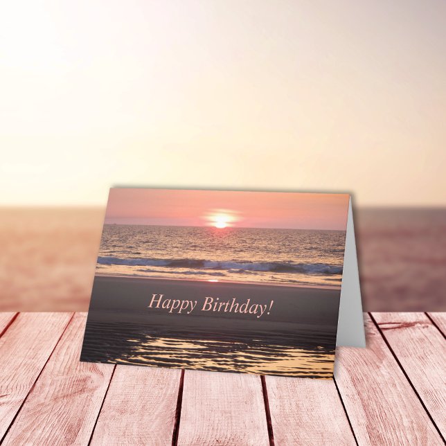 Nya dagen Sol Stigning över havet Kort (Skapare uppladdad)