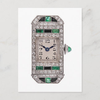 Nya diamanter Art Deco-bevakning Vykort