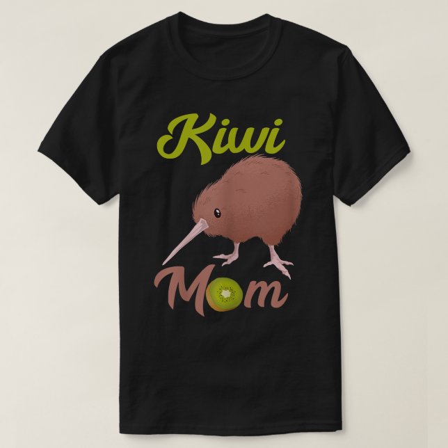 Nya djur av arten Kiwi Mamma Kiwi Bird Fruit Mor T Shirt (Design framsida)