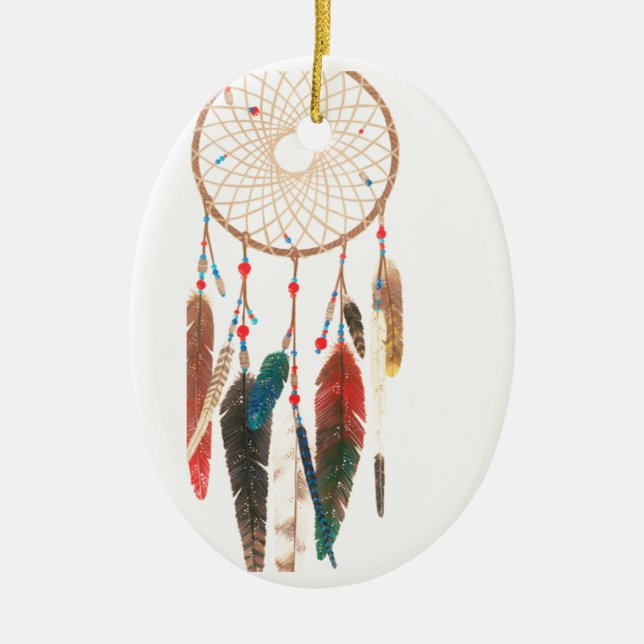 Nya Dreamcatcher! Julgransprydnad Keramik (Framsidan)