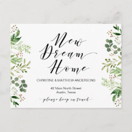 Nya drömhemmet, Grekland, Flytta Announcement Vykort