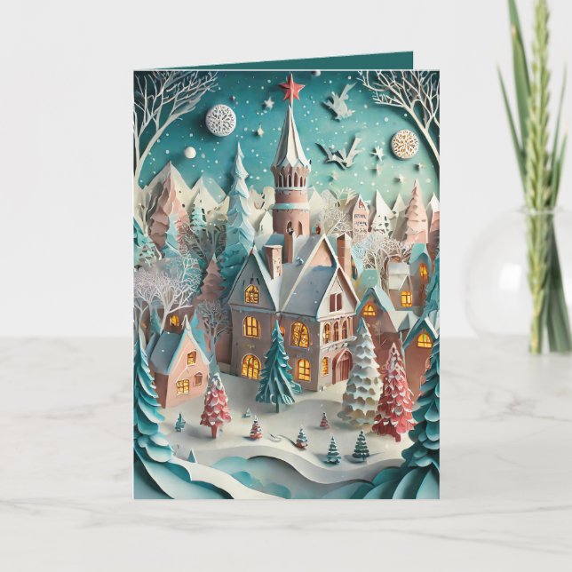 Nya England för jul Helgkort (Framsida)