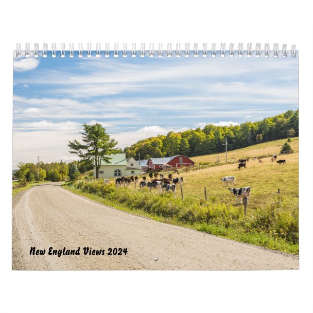 Nya Englands vyer 2024-kalender Kalender (Omslag)