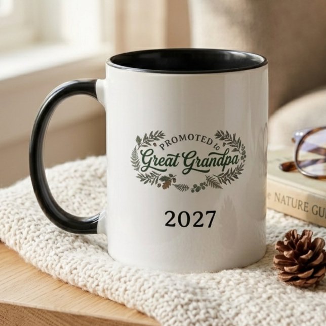 Nya farfar Graviditets Tillkännagivande Mugg (Great Grandpa Pregnancy Annoucement Mug)