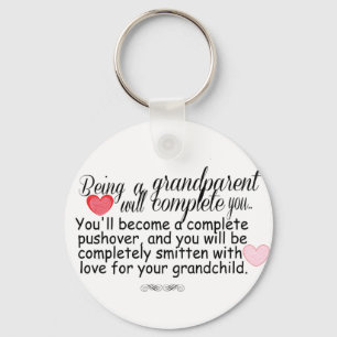 Nya farföräldrar nyckelring