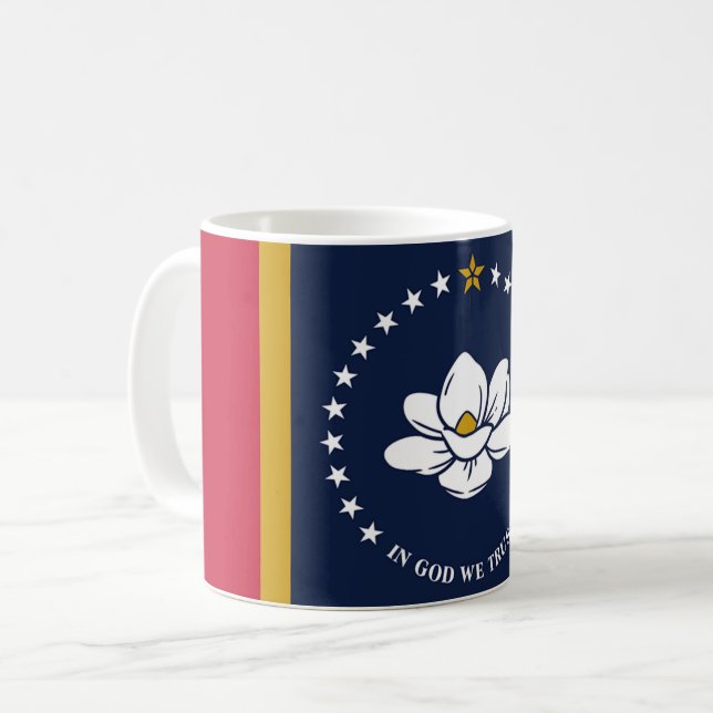 Nya Flagga Mississippi 2020 Kaffemugg (Framsida vänster)